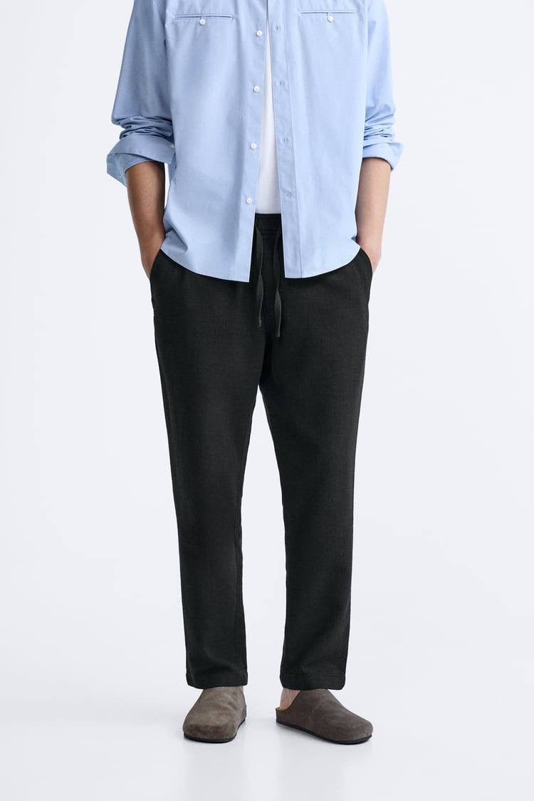 Zara linen blend pant