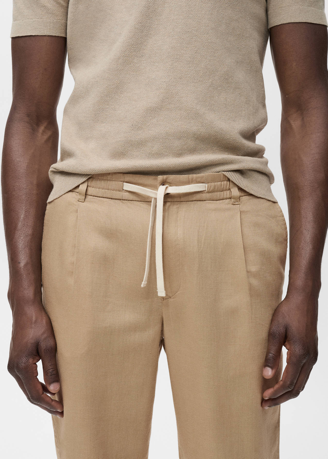 Mango SLIM-FIT PANTS WITH DRAWSTRING