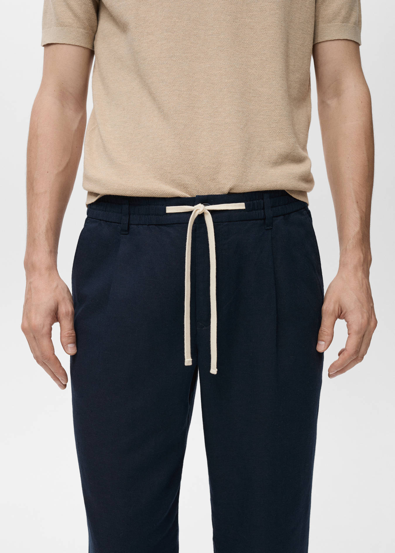 Mango SLIM-FIT PANTS WITH DRAWSTRING