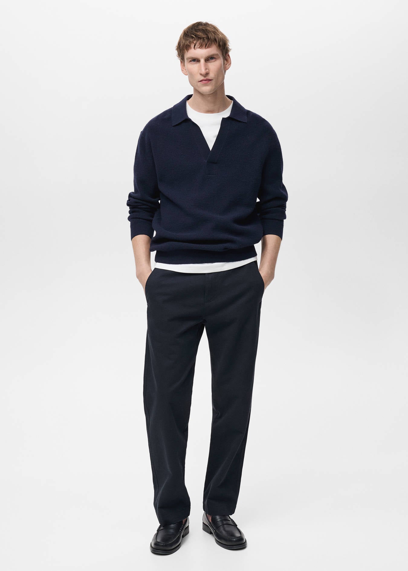 Mango REGULAR FIT COTTON DRAWSTRING TROUSERS