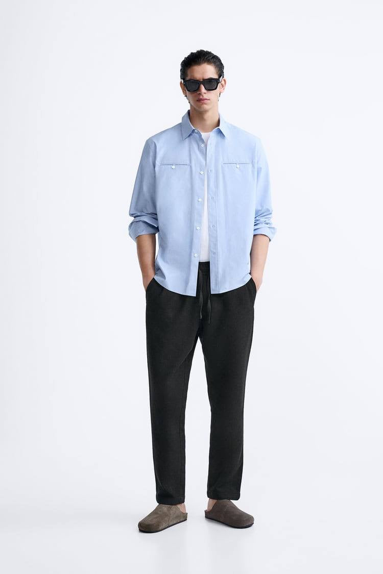 Zara linen blend pant