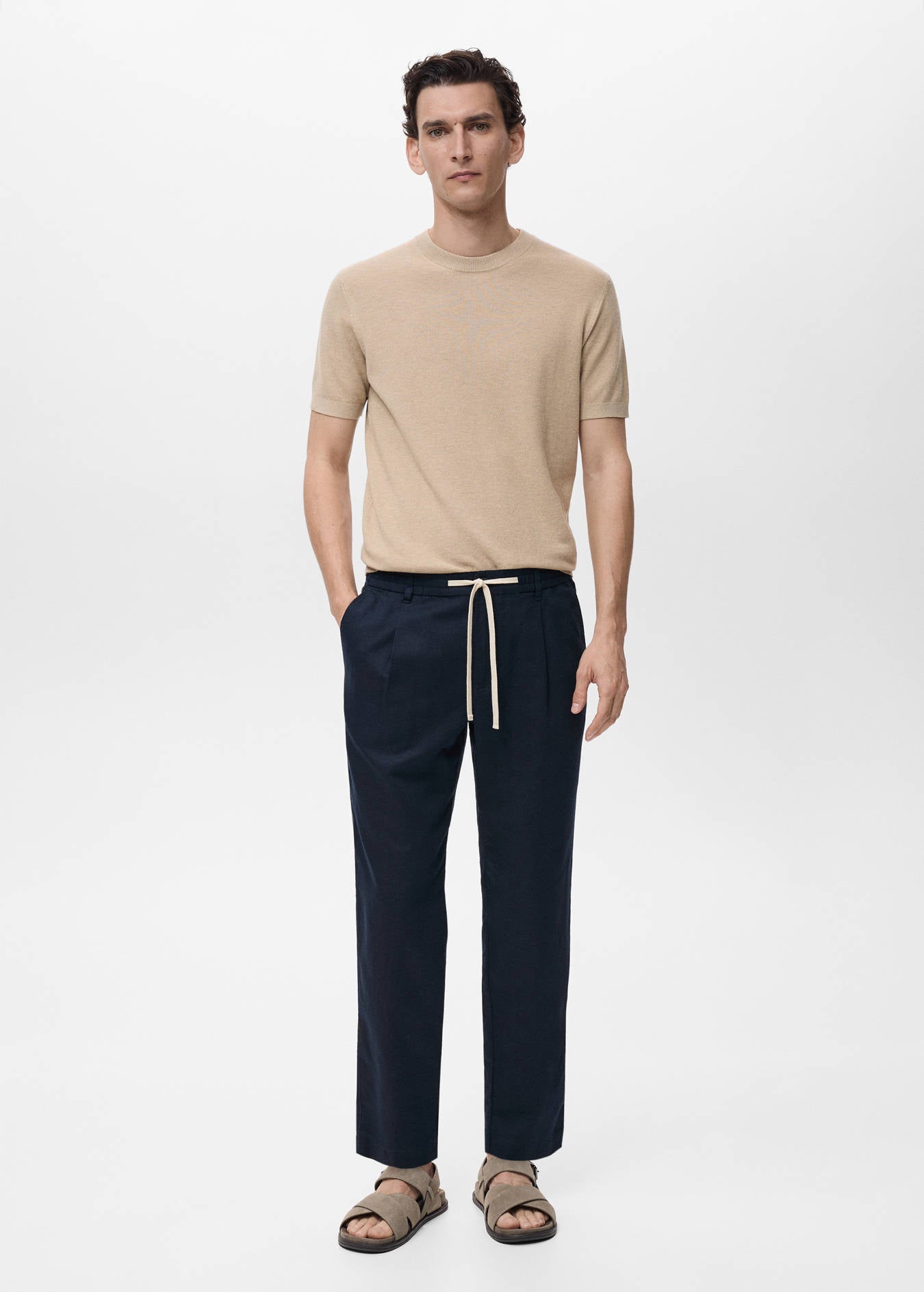 Mango SLIM-FIT PANTS WITH DRAWSTRING