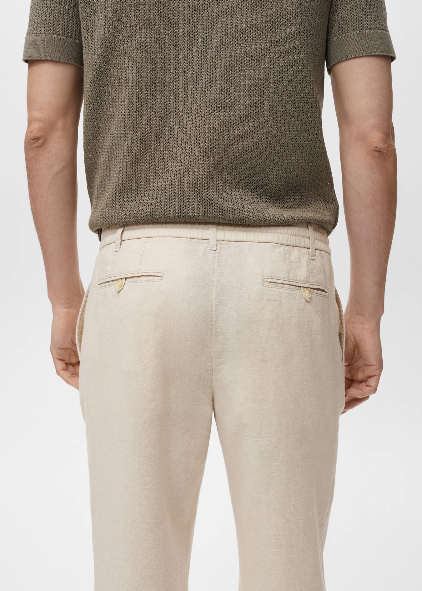 Mango SLIM-FIT PANTS WITH DRAWSTRING