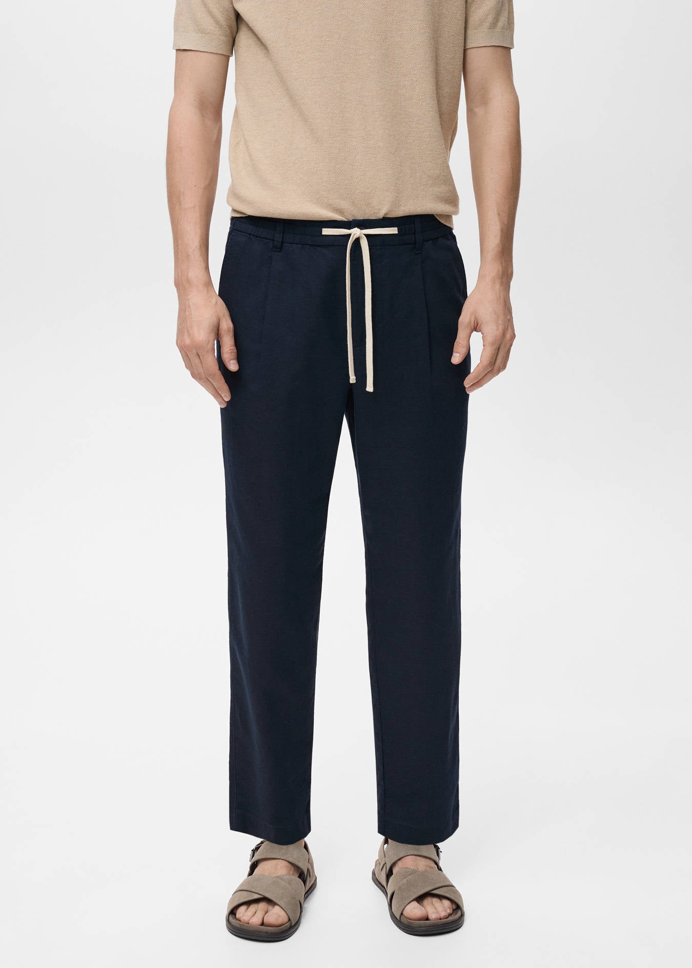 Mango SLIM-FIT PANTS WITH DRAWSTRING