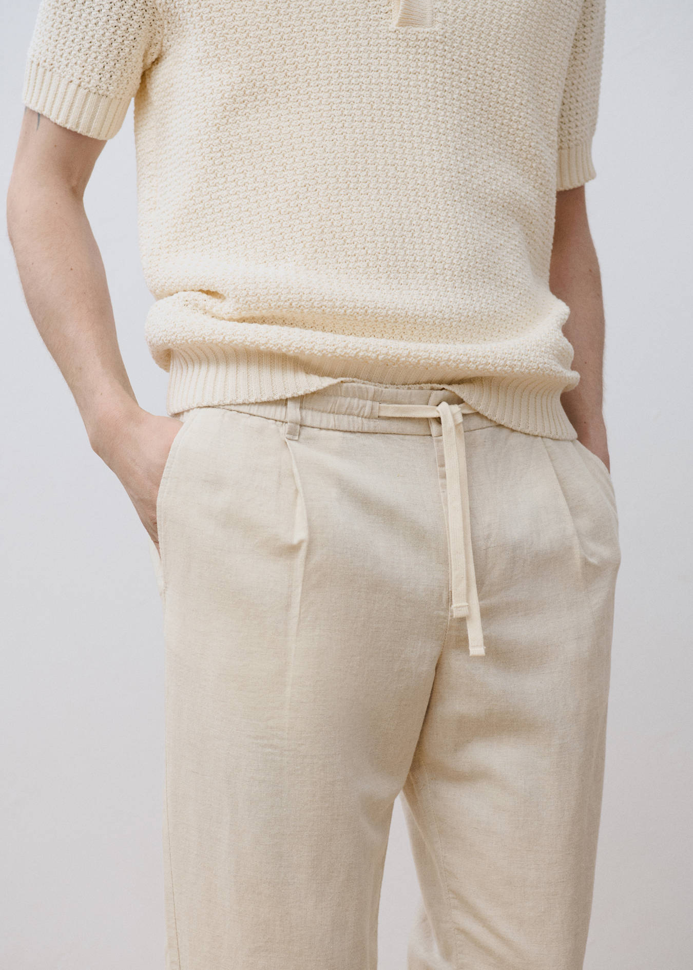Mango SLIM-FIT PANTS WITH DRAWSTRING