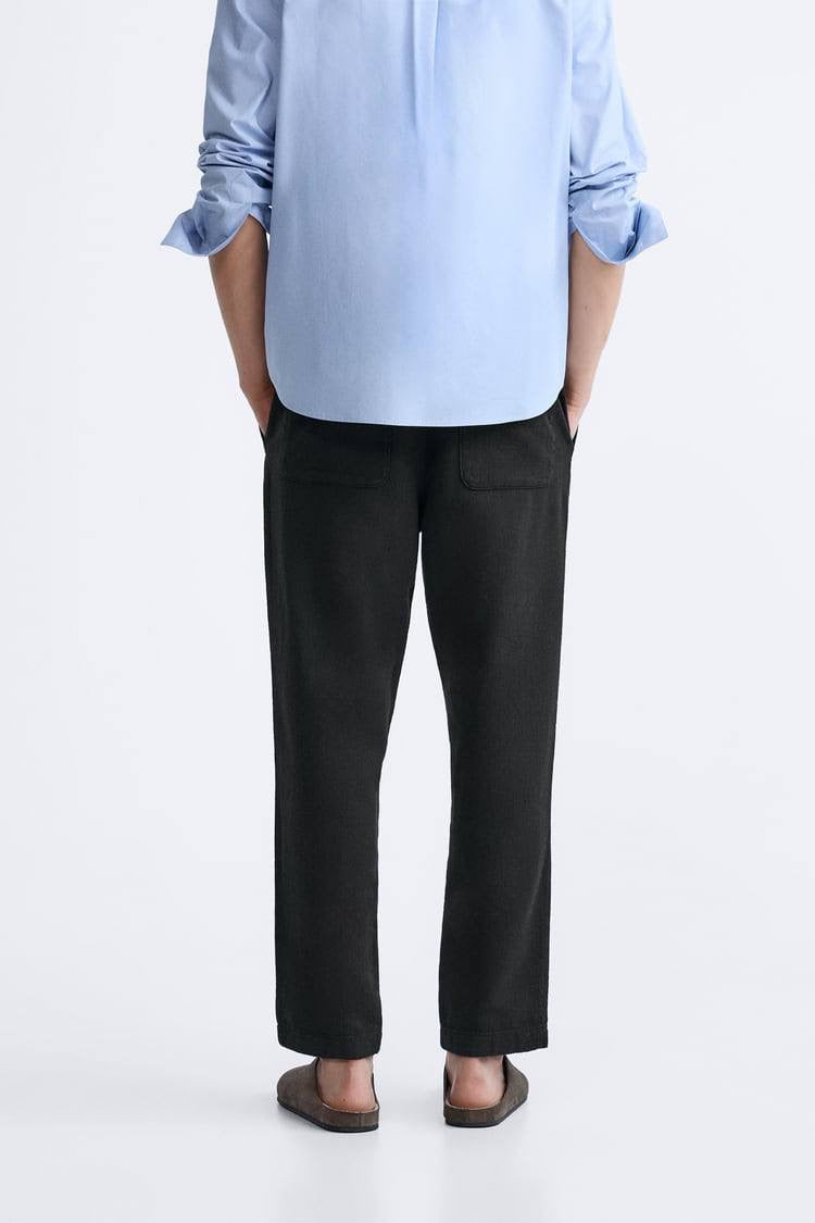 Zara linen blend pant