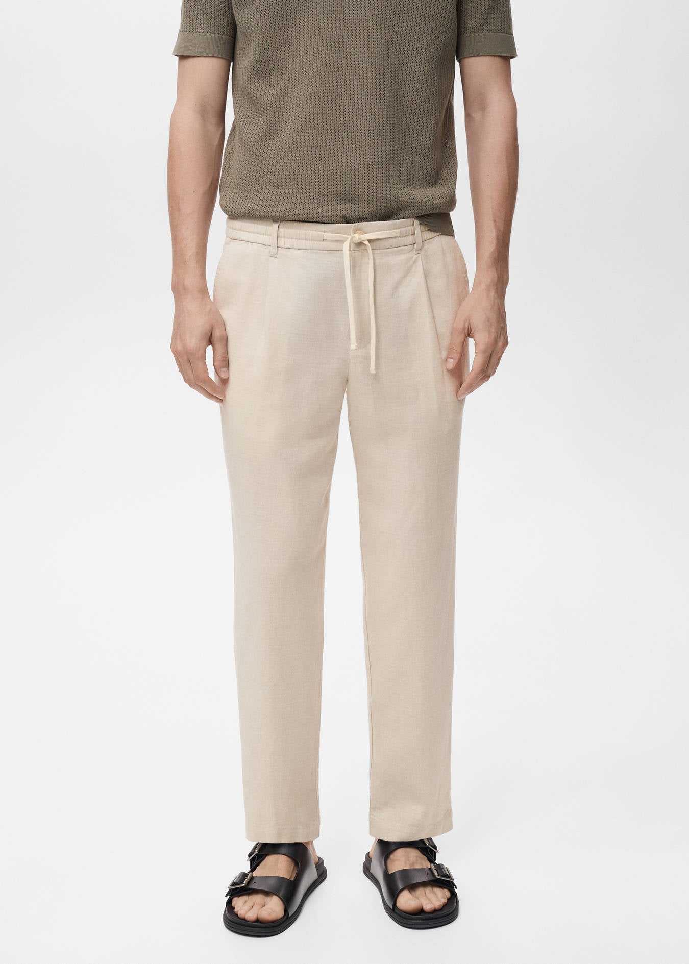 Mango SLIM-FIT PANTS WITH DRAWSTRING