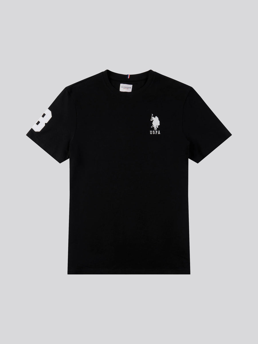 Uspa Mens Player 3 T-Shirt Black Bright White DHM