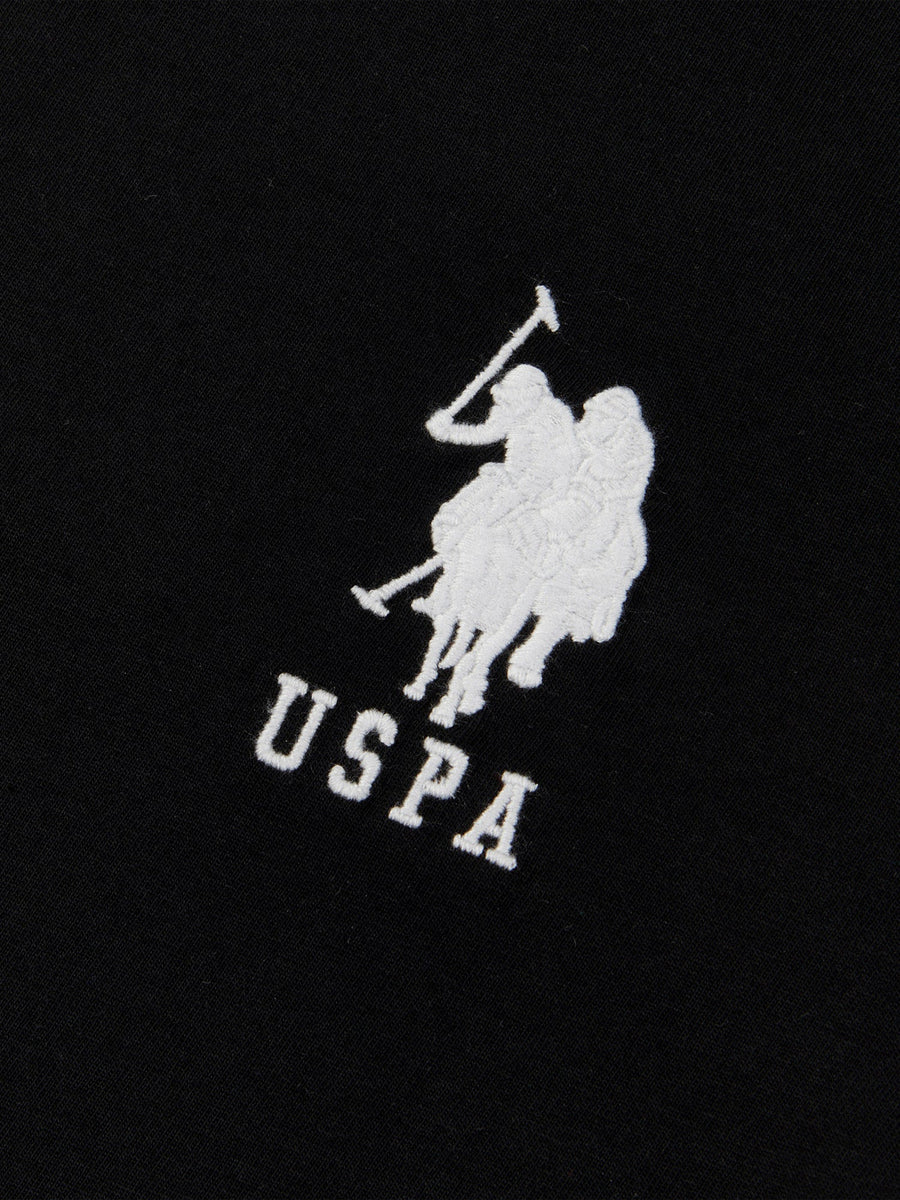 Uspa Mens Player 3 T-Shirt Black Bright White DHM