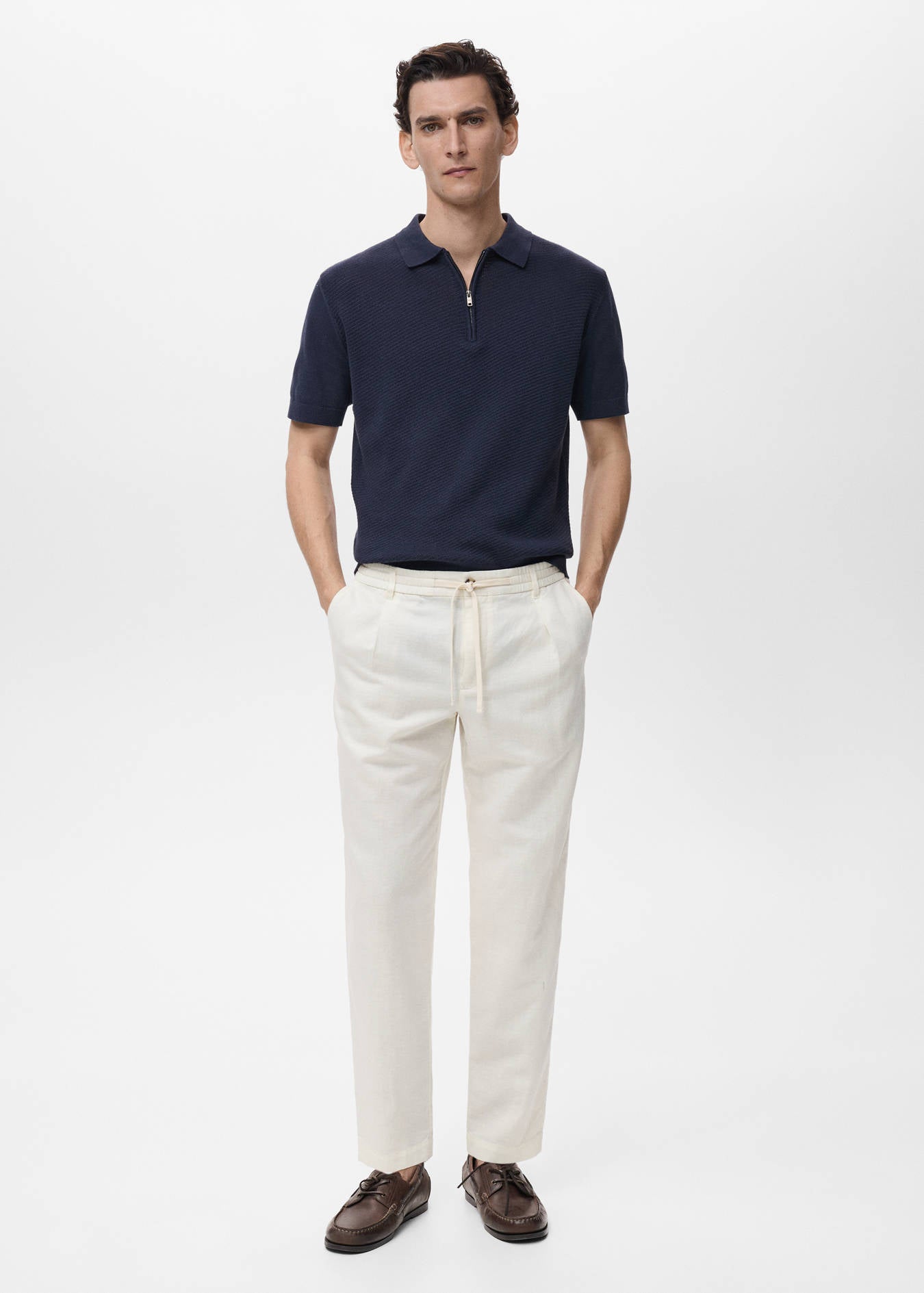 Mango SLIM-FIT PANTS WITH DRAWSTRING