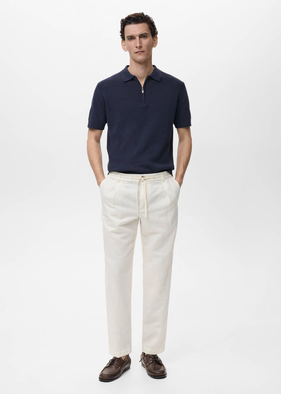 Mango SLIM-FIT PANTS WITH DRAWSTRING