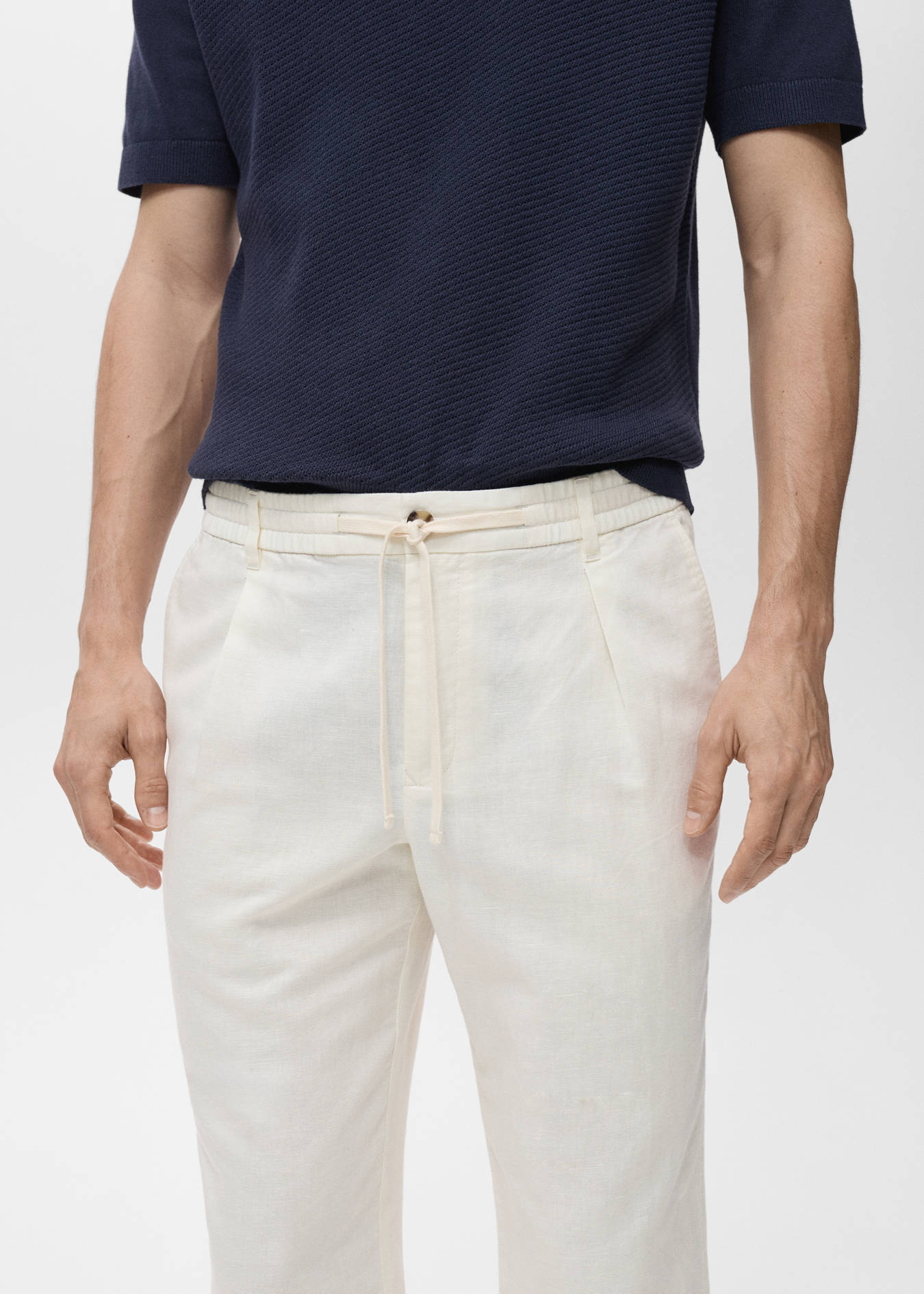 Mango SLIM-FIT PANTS WITH DRAWSTRING