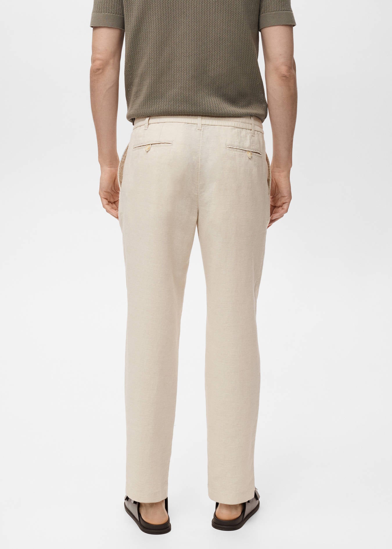 Mango SLIM-FIT PANTS WITH DRAWSTRING