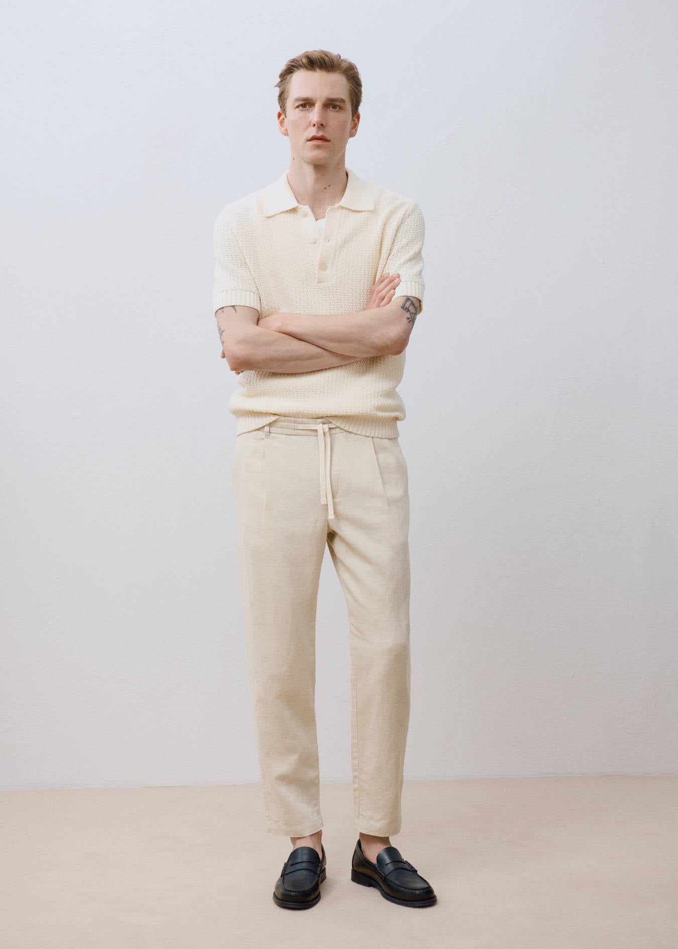 Mango SLIM-FIT PANTS WITH DRAWSTRING