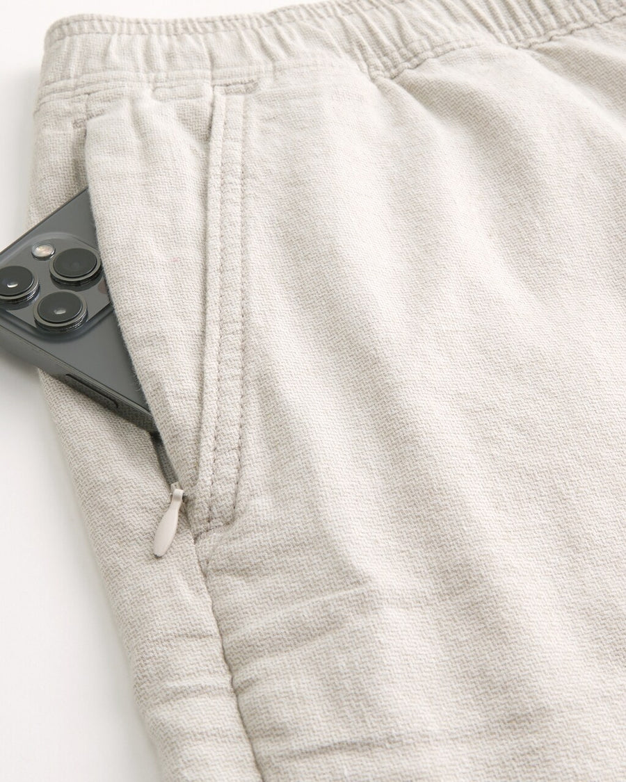 Hollster LINEN-BLEND PULL-ON SHORTS 7"