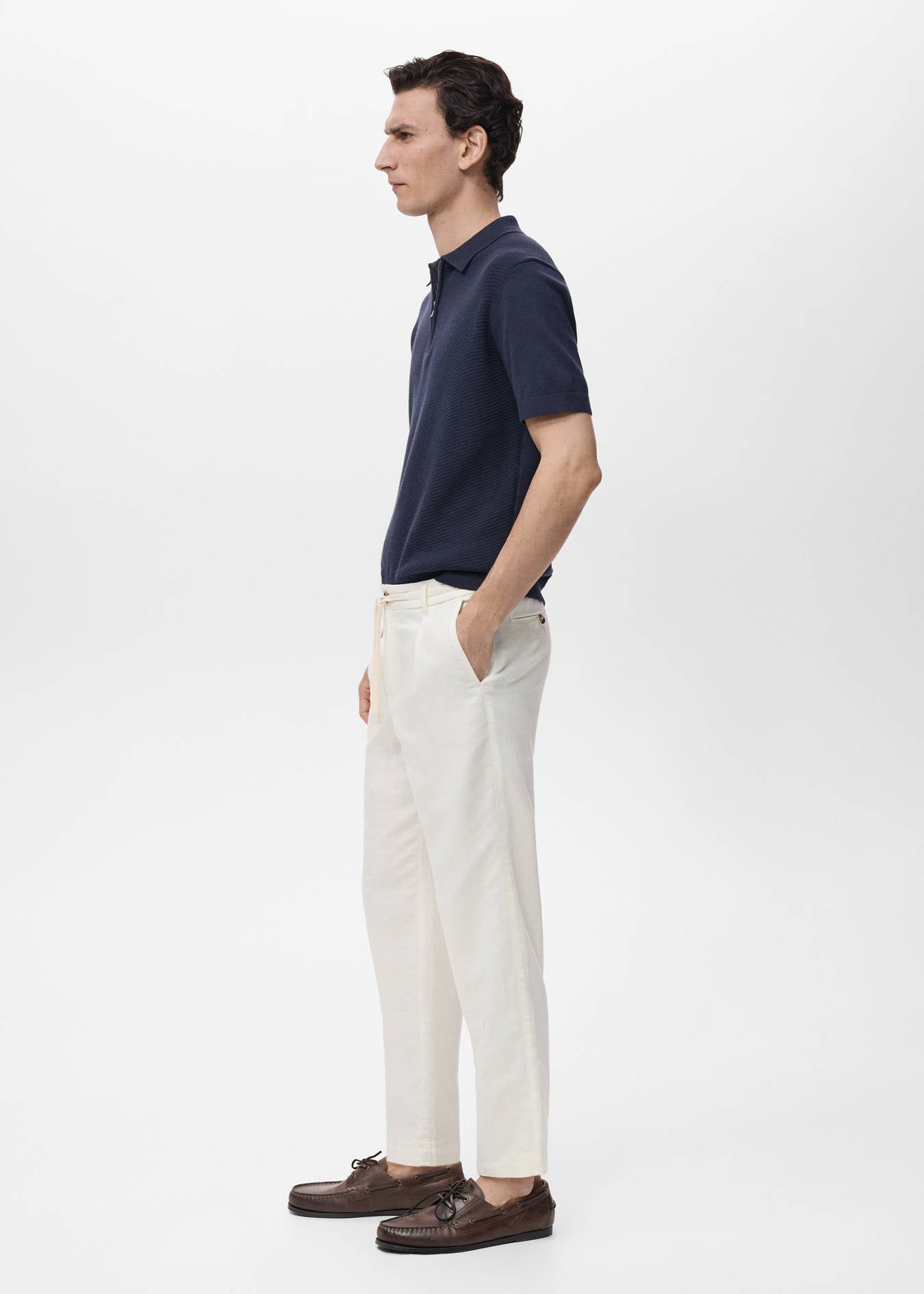 Mango SLIM-FIT PANTS WITH DRAWSTRING