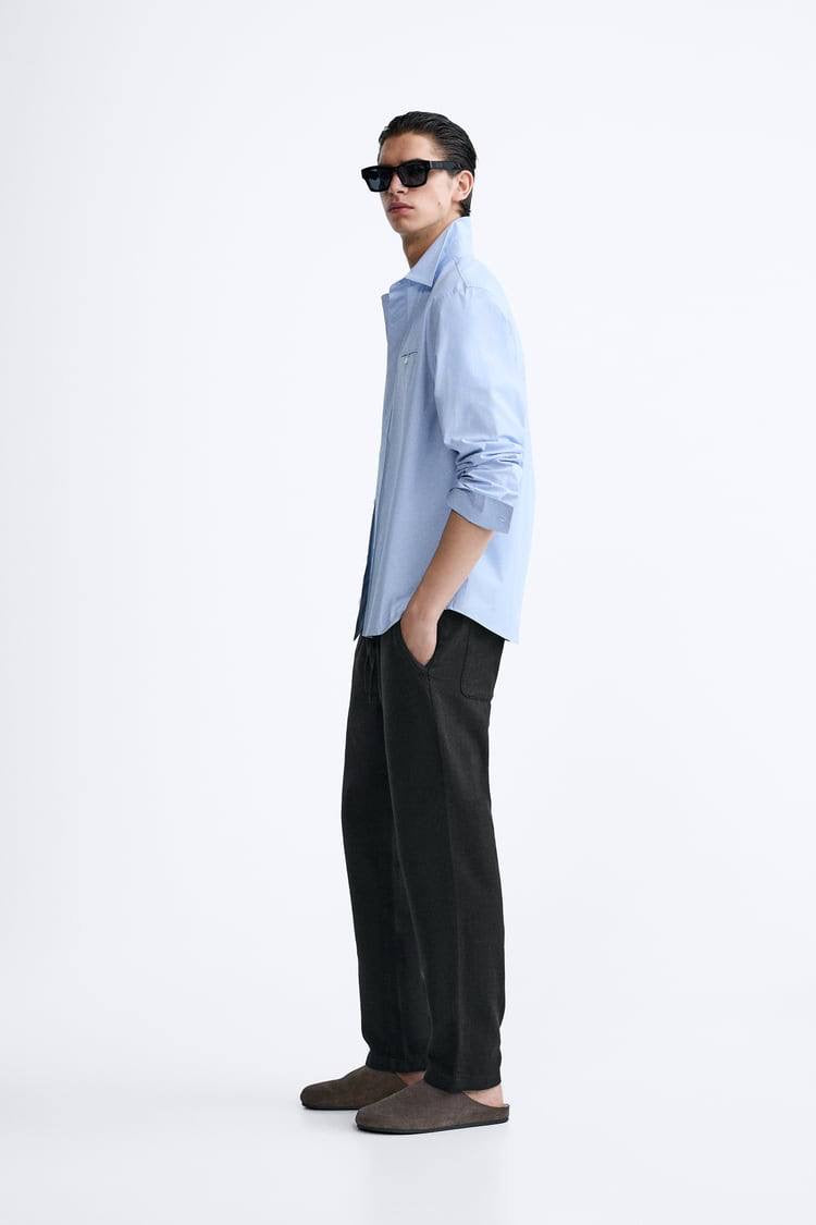 Zara linen blend pant