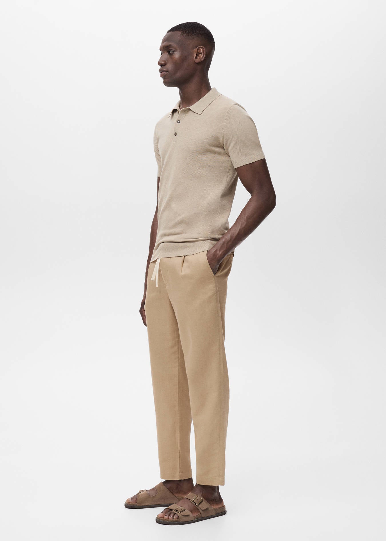 Mango SLIM-FIT PANTS WITH DRAWSTRING