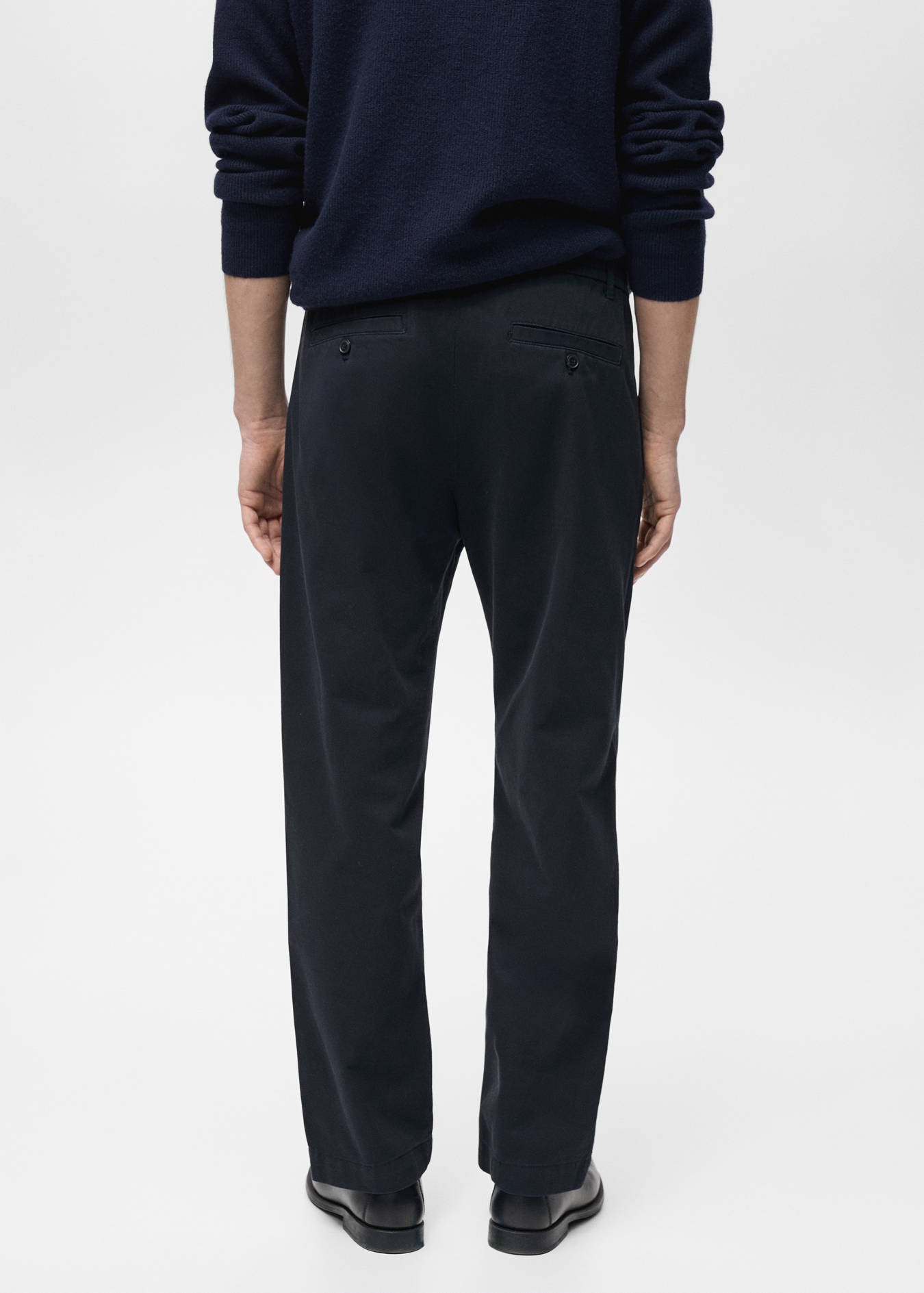 Mango REGULAR FIT COTTON DRAWSTRING TROUSERS