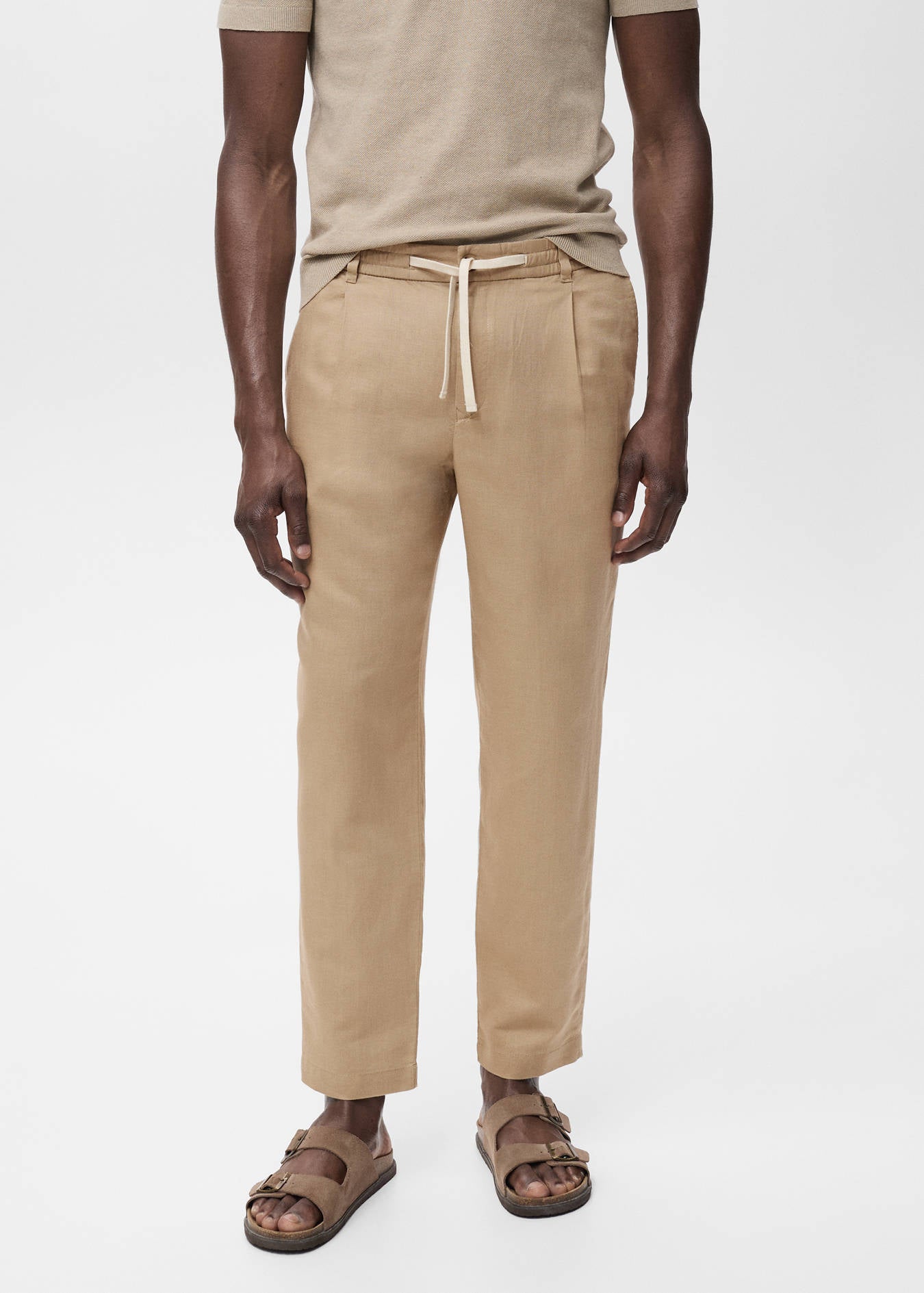 Mango SLIM-FIT PANTS WITH DRAWSTRING